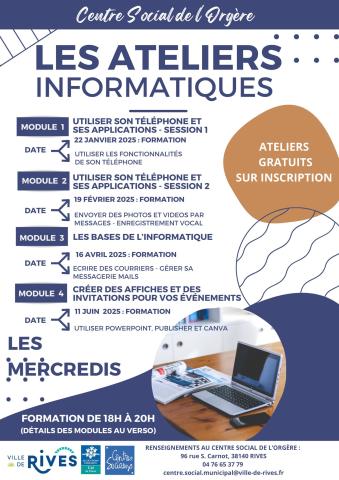 ateliers informatiques 2025