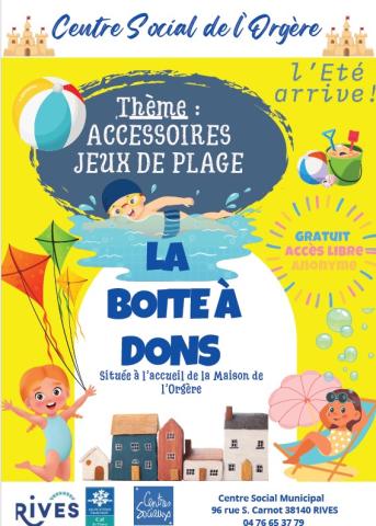 la boîte à dons plage